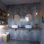 Washed Charcoal 10.5mm Showerwall