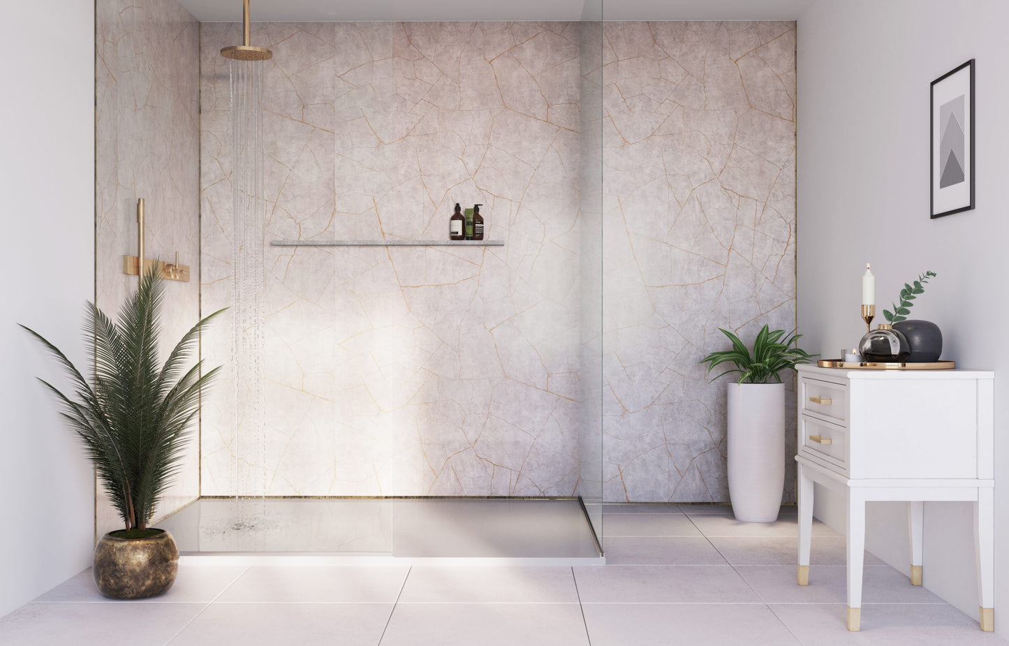 Gold Slate Matt 10.5mm Showerwall